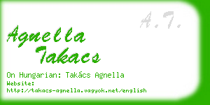 agnella takacs business card